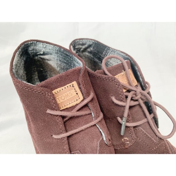 Toms Desert Wedge Suede Bootie - Brown - Picture 8 of 8